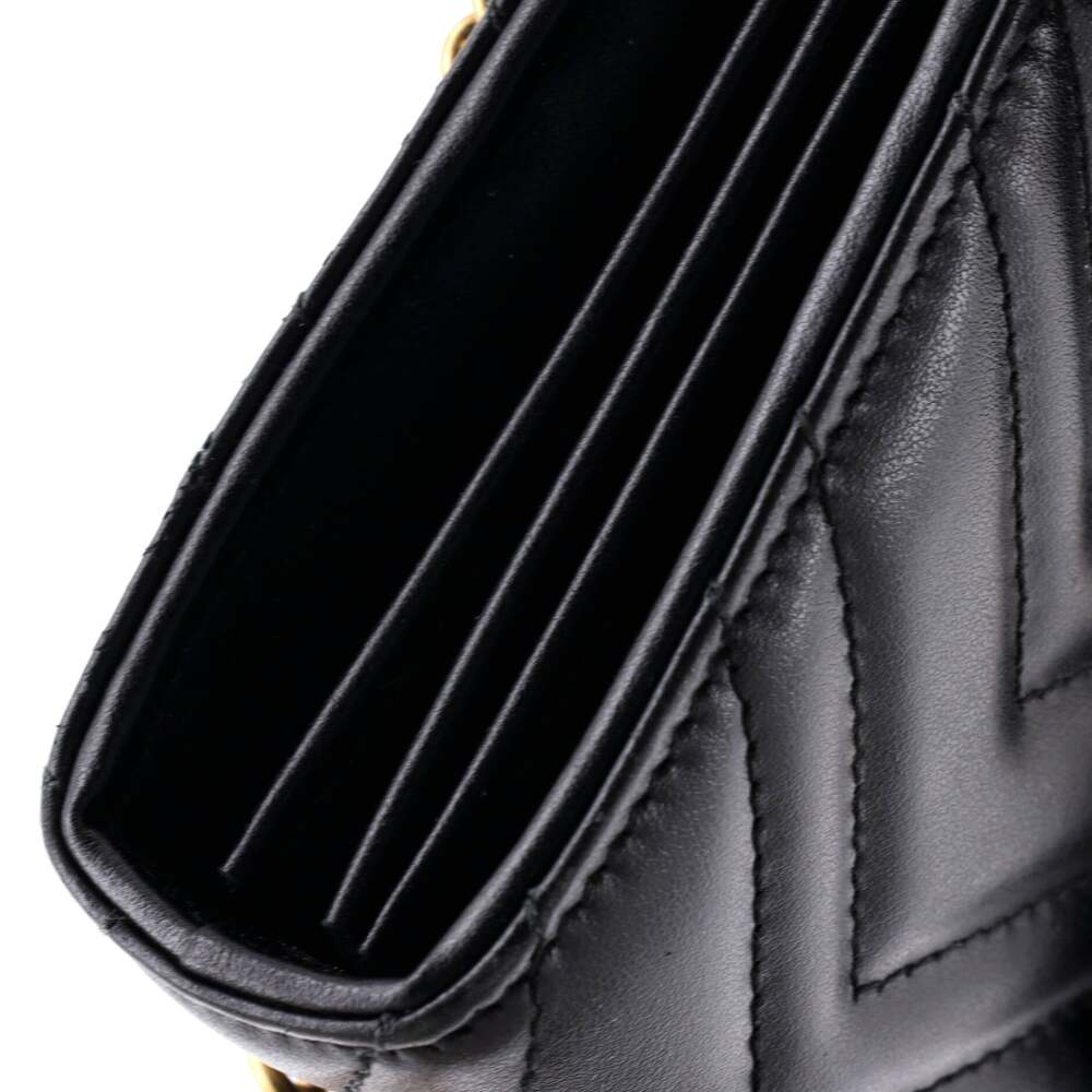 Gucci Gg Marmont Chain Wallet Matelasse #249568G10B - Picture 6 of 7